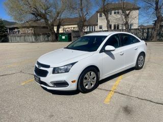 <p>Remote Start, Blue Tooth, Power windows locks mirrors are some of the features on this gently used 2015 Chevy Cruze, Economical yet powerful 1.4 Litre, Bright White  with charcoal gray cloth interior, Just serviced and safetied, As part of our full disclosure policy a Carfax report comes with every vehicle.  Affordably Priced at only $13,950. plus taxes. Call today to set up an appointment to view and test drive.Westside Sales Ltd.  1461 Waverley Street 204 488 3793. All vehicles safety certified and serviced, licensed technician on staff . Buy with confidence, We are one of the most established used car dealerships in Winnipeg. Come check us out... theres a reason we have been around since 1985 at the same location.    See our other great deals at WWW.Westsidesales.CA DP#9491</p>
