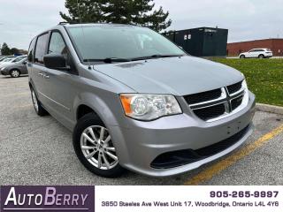 <p><br></p><p><strong>2014<span> </span>Dodge Grand Caravan SXT Gray On Black Interior </strong></p><p><span></span><span> </span>3.6L <span></span><span> </span>V6 <span></span><span> ECON Mode </span><span><span></span><span> </span>Front Wheel Drive <span></span><span> </span>7 Passenger </span><span><span></span><span> </span>Auto <span></span><span> </span>A/C <span> Backup Camera <span></span> </span>Steering Wheel Mounted Controls </span><span><span></span><span> DVD Entertainment System <span></span> </span>Bluetooth<span><span> </span> Keyless Entry  Alloy Wheels </span></span></p><p><strong><br></strong></p><p><strong>*** ACCIDENT FREE *** CLEAN CARFAX *** ONE PREVIOUS OWNER ***</strong><br></p><p><span>*** Fully Certified ***</span></p><p><span><strong>*** ONLY 150,888 KM ***</strong></span></p><p><br></p><p><span><strong>CARFAX REPORT: <a href=https://vhr.carfax.ca/?id=7XWrmhRGyqHR0uNalLmmMIv8TRGpm4VN>https://vhr.carfax.ca/?id=7XWrmhRGyqHR0uNalLmmMIv8TRGpm4VN</a></strong></span></p><span id=jodit-selection_marker_1714415687944_010406334107073034 data-jodit-selection_marker=start style=line-height: 0; display: none;></span> <span id=jodit-selection_marker_1689009751050_8404320760089252 data-jodit-selection_marker=start style=line-height: 0; display: none;></span>