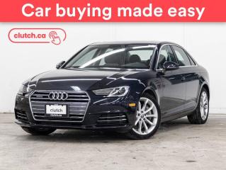 Used 2017 Audi A4 Progressiv AWD w/ Apple CarPlay & Android Auto, Rearview Cam, Bluetooth for sale in Toronto, ON