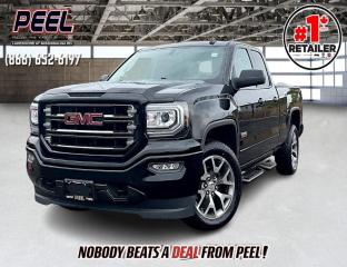 2018 GMC Sierra 1500 SLT | Double Cab | All Terrain Package | Z71 Off-road Suspension Package | Heated Leather Seats | Wireless Charging | Bose Audio | Parking Sensors | Bluetooth | Class IV Hitch Receiver | Trailer Brake Controller | Spray-in Bed Liner | Tonneau Cover | Side Steps

One Owner Clean Carfax

Experience the rugged capability and refined luxury of the 2018 GMC Sierra 1500 SLT. Equipped with the All Terrain Package and Z71 Off-road Suspension Package, this truck is ready to conquer any terrain with confidence. Sink into the comfort of heated leather seats while enjoying premium sound from the Bose audio system. Stay connected on the go with Bluetooth connectivity and wireless charging for your devices. With convenient features like parking sensors, a class IV hitch receiver, and a spray-in bed liner, the Sierra 1500 SLT is designed to make every journey effortless. Whether youre towing a trailer or navigating city streets, this truck delivers unmatched versatility and style.
______________________________________________________

Engage & Explore with Peel Chrysler: Whether youre inquiring about our latest offers or seeking guidance, 1-866-652-6197 connects you directly. Dive deeper online or connect with our team to navigate your automotive journey seamlessly.

WE TAKE ALL TRADES & CREDIT. WE SHIP ANYWHERE IN CANADA! OUR TEAM IS READY TO SERVE YOU 7 DAYS! COME SEE WHY NOBODY BEATS A DEAL FROM PEEL! Your Source for ALL make and models used cars and trucks
______________________________________________________

*FREE CarFax (click the link above to check it out at no cost to you!)*

*FULLY CERTIFIED! (Have you seen some of these other dealers stating in their advertisements that certification is an additional fee? NOT HERE! Our certification is already included in our low sale prices to save you more!)

______________________________________________________

Peel Chrysler — A Trusted Destination: Based in Port Credit, Ontario, we proudly serve customers from all corners of Ontario and Canada including Toronto, Oakville, North York, Richmond Hill, Ajax, Hamilton, Niagara Falls, Brampton, Thornhill, Scarborough, Vaughan, London, Windsor, Cambridge, Kitchener, Waterloo, Brantford, Sarnia, Pickering, Huntsville, Milton, Woodbridge, Maple, Aurora, Newmarket, Orangeville, Georgetown, Stouffville, Markham, North Bay, Sudbury, Barrie, Sault Ste. Marie, Parry Sound, Bracebridge, Gravenhurst, Oshawa, Ajax, Kingston, Innisfil and surrounding areas. On our website www.peelchrysler.com, you will find a vast selection of new vehicles including the new and used Ram 1500, 2500 and 3500. Chrysler Grand Caravan, Chrysler Pacifica, Jeep Cherokee, Wrangler and more. All vehicles are priced to sell. We deliver throughout Canada. website or call us 1-866-652-6197. 

Your Journey, Our Commitment: Beyond the transaction, Peel Chrysler prioritizes your satisfaction. While many of our pre-owned vehicles come equipped with two keys, variations might occur based on trade-ins. Regardless, our commitment to quality and service remains steadfast. Experience unmatched convenience with our nationwide delivery options. All advertised prices are for cash sale only. Optional Finance and Lease terms are available. A Loan Processing Fee of $499 may apply to facilitate selected Finance or Lease options. If opting to trade an encumbered vehicle towards a purchase and require Peel Chrysler to facilitate a lien payout on your behalf, a Lien Payout Fee of $299 may apply. Contact us for details. Peel Chrysler Pre-Owned Vehicles come standard with only one key.