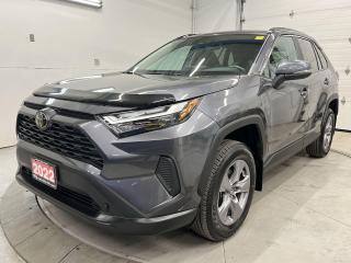 ONLY 12,500 KMS!! All-wheel drive XLE w/ sunroof, heated seats & steering, blind spot monitor, rear cross-traffic alert, lane-departure alert, pre-collision system, adaptive cruise control, 17-inch alloys, rain-sensing wipers, Apple CarPlay/Android Auto, dual-zone climate control, full power group incl. power seat & power liftgate, automatic headlights w/ auto highbeams, Bluetooth and Sirius XM!
