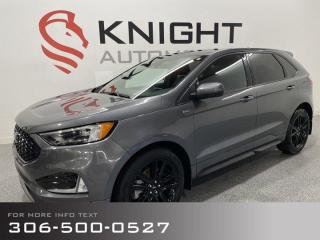 Used 2022 Ford Edge ST Line with Cold Weather Pkg for sale in Moose Jaw, SK