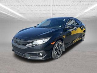 The 2016 Honda Civic EX-T with Honda Sensing is a well-equipped trim level of the Honda Civic, known for its reliability, fuel efficiency, and modern features. Heres what you can expect from the 2016 Civic EX-T with Honda Sensing:Engine: The EX-T trim is powered by a 1.5-liter turbocharged four-cylinder engine paired with a continuously variable transmission (CVT). This engine delivers a good balance of power and fuel efficiency, making it suitable for daily commuting and highway driving.Honda Sensing: The addition of Honda Sensing signifies the inclusion of advanced driver-assistance features. This suite of safety and driver-assistive technologies may include features such as adaptive cruise control, collision mitigation braking system, lane-keeping assist system, road departure mitigation system, and forward collision warning.Interior Comfort and Convenience: Inside, the Civic EX-T typically offers a range of comfort and convenience features. Expect amenities such as cloth upholstery, a power-adjustable drivers seat, dual-zone automatic climate control, a 7-inch touchscreen infotainment system with Apple CarPlay and Android Auto compatibility, Bluetooth connectivity, USB ports, and a rearview camera.Safety Features: In addition to the Honda Sensing suite, the Civic EX-T might come standard with other safety features such as antilock brakes, stability and traction control, multiple airbags, and a tire pressure monitoring system. Higher trim levels may offer additional safety technologies such as blind-spot monitoring and rear cross-traffic alert.Exterior Styling: The 2016 Civic features a sleek and modern exterior design, and the EX-T trim typically adds exterior enhancements such as larger alloy wheels, fog lights, and a power sunroof.Fuel Efficiency: With its turbocharged engine and efficient CVT, the Civic EX-T is expected to deliver excellent fuel economy ratings, making it an economical choice for daily driving.Overall, the 2016 Honda Civic EX-T with Honda Sensing offers a compelling combination of performance, safety, technology, and fuel efficiency, making it a popular choice in the compact car segment.
