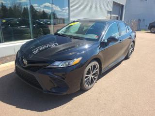 New Price!Midnight Black Metallic 2019 Toyota Camry SE FWD 8-Speed Automatic 2.5L I4 DOHC 16VValue Market Pricing, Cloth, 6 Speakers, ABS brakes, Air Conditioning, Alloy wheels, Exterior Parking Camera Rear, Fabric Seat Trim w/SofTex, Fully automatic headlights, Power driver seat, Steering wheel mounted audio controls, Variably intermittent wipers.Certification Program Details: 85 Point Inspection Fresh Oil Change Brake Inspection Tire Inspection Fresh 1 Year MVI Full Detail Free Carfax Report Full Tank of Gas Certified TechniciansFair Market Pricing * No Pressure Sales Environment * Access to over 2000 used vehicles * Free Carfax with every car * Our highly skilled and experienced team will ensure that your vehicle is in excellent condition and looking fantastic!!Steele Auto Group is the most diversified group of automobile dealerships in Atlantic Canada, with 34 dealerships selling 27 brands and an employee base of over 1000. Sales are up by double digits over last year and the plan going forward is to expand further into Atlantic Canada.Reviews:* Owners tend to gravitate towards the Camry for its strong reputation, safety scores, resale value, and overall sensibility. Many owners note a comfortable and upscale drive, and plenty of power from the available V6 engine. Generous seating space and an easy-to-load trunk round out the package. Source: autoTRADER.ca