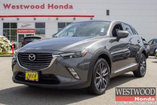 Recent Arrival! Gray 2018 Mazda CX-3 4D Sport Utility GT AWD 6-Speed Automatic SKYACTIV?-G 2.0L 4-Cylinder DOHC 16VOne low hassle free pre negotiated price, Navigation System, Power moonroof.Westwood Hondas Buy Smart Standard program includes a thorough safety inspection, detailed Car Proof report that shows the history of the car youre buying, 1 year road hazard, 2 months 5000 km powertrain warranty and 6 months tire, brakes, battery, and bulbs. We give you a complete professional detail, full tank of gas and our best low price first which is based on live market pricing to guarantee you tremendous value and a non-stressful, no-haggle experience. And youll get 3 free months of Sirius radio where equipped! Buy your car from home.Just click build your deal to start the process. It is easy 7 day Exchange. $588 admin fee. Westwood Honda DL #31286.Reviews:  * The CX-3 seems to have impressed owners on numerous aspects related to fuel economy, driving dynamics, maneuverability, all-weather confidence (especially on AWD-equipped models), and an upscale cabin and driving experience. Many owners appreciate the availability of up-level feature content and reasonable pricing, with the Bose audio system and heated seats listed commonly among favourite features. Source: autoTRADER.ca
