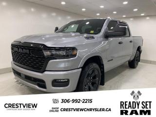 1500 BIG Horn Crew Cab 4X4 (14 Check out this vehicles pictures, features, options and specs, and let us know if you have any questions. Helping find the perfect vehicle FOR YOU is our only priority.P.S...Sometimes texting is easier. Text (or call) 306-994-7040 for fast answers at your fingertips!This Ram 1500 delivers a Twin Turbo Regular Unleaded I-6 3.0 L/183 engine powering this Automatic transmission. WHEELS: 20 X 9 ALUMINUM PAINTED CLAD, TRANSMISSION: 8-SPEED AUTOMATIC, TRAILER TOW GROUP.*This Ram 1500 Comes Equipped with These Options *QUICK ORDER PACKAGE 21Z BIG HORN , TRAILER BRAKE CONTROL, TOWING TECHNOLOGY GROUP, TIRES: 275/55R20 OWL ALL-SEASON, RADIO: UCONNECT 5W NAV W/12.0 DISPLAY, NIGHT EDITION, GVWR: 3,220 KGS (7,100 LBS), ENGINE: 3.0L I6 HURRICANE SO TWIN TURBO ESS, BLACK, DELUXE CLOTH BUCKET SEATS, BILLET SILVER METALLIC.* Stop By Today *A short visit to Crestview Chrysler (Capital) located at 601 Albert St, Regina, SK S4R2P4 can get you a dependable 1500 today!