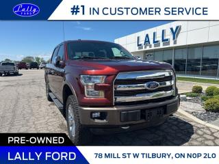 Used 2016 Ford F-150 Lariat, Leather, V8, Local Trade!! for sale in Tilbury, ON