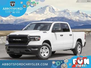 <br> <br>  Discover the inner beauty and rugged exterior of this stylish Ram 1500. <br> <br>The Ram 1500s unmatched luxury transcends traditional pickups without compromising its capability. Loaded with best-in-class features, its easy to see why the Ram 1500 is so popular. With the most towing and hauling capability in a Ram 1500, as well as improved efficiency and exceptional capability, this truck has the grit to take on any task.<br> <br> This bright white Crew Cab 4X4 pickup   has a 8 speed automatic transmission and is powered by a  395HP 5.7L 8 Cylinder Engine.<br> <br> Our 1500s trim level is Tradesman. This Ram 1500 Tradesman is ready for whatever you throw at it, with a great selection of standard features such as class II towing equipment including a hitch, wiring harness and trailer sway control, heavy-duty suspension, cargo box lighting, and a locking tailgate. Additional features include heated and power adjustable side mirrors, UCconnect 3, push button start, cruise control, air conditioning, vinyl floor lining, and a rearview camera. This vehicle has been upgraded with the following features: 5.7l V8 Hemi Mds Vvt Etorque Engine, Tradesman Level 1 Equipment Group. <br><br> View the original window sticker for this vehicle with this url <b><a href=http://www.chrysler.com/hostd/windowsticker/getWindowStickerPdf.do?vin=1C6SRFNT0PN675355 target=_blank>http://www.chrysler.com/hostd/windowsticker/getWindowStickerPdf.do?vin=1C6SRFNT0PN675355</a></b>.<br> <br/> Total  cash rebate of $6480 is reflected in the price. Credit includes up to 10% MSRP.  5.49% financing for 96 months. <br> Buy this vehicle now for the lowest weekly payment of <b>$199.29</b> with $0 down for 96 months @ 5.49% APR O.A.C. ( taxes included, Plus applicable fees   ).  Incentives expire 2024-07-02.  See dealer for details. <br> <br>Abbotsford Chrysler, Dodge, Jeep, Ram LTD joined the family-owned Trotman Auto Group LTD in 2010. We are a BBB accredited pre-owned auto dealership.<br><br>Come take this vehicle for a test drive today and see for yourself why we are the dealership with the #1 customer satisfaction in the Fraser Valley.<br><br>Serving the Fraser Valley and our friends in Surrey, Langley and surrounding Lower Mainland areas. Abbotsford Chrysler, Dodge, Jeep, Ram LTD carry premium used cars, competitively priced for todays market. If you don not find what you are looking for in our inventory, just ask, and we will do our best to fulfill your needs. Drive down to the Abbotsford Auto Mall or view our inventory at https://www.abbotsfordchrysler.com/used/.<br><br>*All Sales are subject to Taxes and Fees. The second key, floor mats, and owners manual may not be available on all pre-owned vehicles.Documentation Fee $699.00, Fuel Surcharge: $179.00 (electric vehicles excluded), Finance Placement Fee: $500.00 (if applicable)<br> Come by and check out our fleet of 90+ used cars and trucks and 120+ new cars and trucks for sale in Abbotsford.  o~o