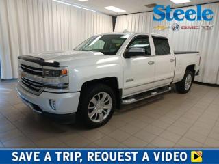 Delivering tremendous strength and stand-out style, our 2017 Chevrolet Silverado 1500 High Country Crew Cab 4X4 is presented in Iridescent Pearl Metallic! Powered by a 5.3 Litre EcoTec3 V8 that offers 355hp while paired with an innovative 8 Speed Automatic transmission with tow/haul mode. This Four Wheel Drive combination executes perfectly to offer you approximately 11.8L/100km on the highway and plenty of muscle to get your job done with ease! Outside our High Country, youll see it looks sharp with its muscular front end, sculpted hood, chrome wheels, running boards, tonneau cover, sunroof, and signature LED lighting accents. Open up the door to our High Country and you may think youre in a luxury sedan! Top-shelf amenities include remote vehicle start, a rearview camera, heated and cooled perforated leather seats, a heated steering wheel, power accessories, and a driver information center. Its easy to stay in touch thanks to Chevrolet MyLink with voice activation, Navigation, Bose audio, an 8-inch colour touchscreen, Bluetooth®, available satellite radio, wireless charging, Android Auto® and Apple CarPlay® capability, and OnStar with available WiFi. Chevrolet Silverado High Country is built strong and received top safety scores with its high-strength steel, Stabilitrak, ABS, daytime running lamps, and plenty of airbags. You deserve a truck that can keep up with you, whether conquering your work day or playing hard on the weekend. Save this Page and Call for Availability. We Know You Will Enjoy Your Test Drive Towards Ownership! Steele Chevrolet Atlantic Canadas Premier Pre-Owned Super Center. Being a GM Certified Pre-Owned vehicle ensures this unit has been fully inspected fully detailed serviced up to date and brought up to Certified standards. Market value priced for immediate delivery and ready to roll so if this is your next new to your vehicle do not hesitate. Youve dealt with all the rest now get ready to deal with the BEST! Steele Chevrolet Buick GMC Cadillac (902) 434-4100 Metros Premier Credit Specialist Team Good/Bad/New Credit? Divorce? Self-Employed?
