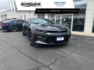 <p><span style=font-size:14px>Freshly added to our preowned lot is this GORGEOUS 2018 Chevrolet Camaro 2SS in Nightfall Grey Metallic! <strong>Brand NEW Tires and No Accidents!</strong></span></p>

<p><span style=font-size:14px>Experience the exhilarating power and precision of the 2018 Chevrolet Camaro 2SS. With its sleek design and roaring V8 engine, every drive becomes a thrilling adventure. Feel the rush as you accelerate from 0 to 60 mph in just a heartbeat. Whether youre cruising down the open highway or tackling tight corners, the Camaro 2SS delivers unmatched performance and style that ignites the senses. Get ready to unleash the beast within and dominate the road like never before.</span></p>

<p><span style=font-size:14px>Some of the features include, leather upholstery, navigation system, heated and ventilated seats, heating steering wheel, power sunroof, dual mode performance exhaust, Bose speakers, 20 5-spoke alloy wheels, bluetooth with apple/android car play, memory seats, touchscreen display, XM radio, rear view camera with rear park assist, heads up display, cruise control, remote vehicle start and SO much more!</span></p>

<p><span style=font-size:14px>Call and book your appointment today!</span></p>
<p><span style=font-size:12px><span style=font-family:Arial,Helvetica,sans-serif><strong>Certified Pre-Owned</strong> vehicles go through a 150+ point inspection and are reconditioned to the highest standards. They include a 3 month/5,000km dealer certified warranty with 24 hour roadside assistance, exchange privileged within first 30 days/2,500km and a 3 month free trial of SiriusXM radio (when vehicle is equipped). Verify with dealer for all vehicle features.</span></span></p>

<p><span style=font-size:12px><span style=font-family:Arial,Helvetica,sans-serif>All our vehicles are <strong>Market Value Priced</strong> which provides you with the most competitive prices on all our pre-owned vehicles, all the time. </span></span></p>

<p><span style=font-size:12px><span style=font-family:Arial,Helvetica,sans-serif><strong><span style=background-color:white><span style=color:black>**All advertised pricing is for financing purchases, all-cash purchases will have a surcharge.</span></span></strong><span style=background-color:white><span style=color:black> Surcharge rates based on the selling price $0-$29,999 = $1,000 and $30,000+ = $2,000. </span></span></span></span></p>

<p><span style=font-size:12px><span style=font-family:Arial,Helvetica,sans-serif><strong>*4.99% Financing</strong> available OAC on select pre-owned vehicles up to 24 months, 6.49% for 36-48 months, 6.99% for 60-84 months.(2019-2025MY Encore, Envision, Enclave, Verano, Regal, LaCrosse, Cruze, Equinox, Spark, Sonic, Malibu, Impala, Trax, Blazer, Traverse, Volt, Bolt, Camaro, Corvette, Silverado, Colorado, Tahoe, Suburban, Terrain, Acadia, Sierra, Canyon, Yukon/XL).</span></span></p>

<p><span style=font-size:12px><span style=font-family:Arial,Helvetica,sans-serif>Visit us today at 854 Murray Street, Wallaceburg ON or contact us at 519-627-6014 or 1-800-828-0985.</span></span></p>

<p> </p>