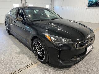 <div>Step into the spotlight with the 2022 Kia Stinger GT Limited, boasting a commanding 3.3L twin-turbo GDI V6 engine, 8-speed automatic transmission, and all-wheel drive. From its striking 19-inch alloy wheels to its precision Brembo performance brakes, every detail exudes confidence and control.</div><br /><div>Experience ultimate convenience with automatic power folding, heated, and auto-dimming sideview mirrors, alongside the luxury of a full-width power sunroof. Stay alert with blind-spot collision warning, rear cross-traffic alert, lane-keeping assist, and lane-following assist systems, complemented by advanced forward collision avoidance assistance.</div><br /><div>Inside, indulge in entertainment and connectivity with a 10.25 media display featuring navigation and a Harman Kardon premium audio system. Seamlessly integrate your devices with Bluetooth, AUX, USB, Apple CarPlay, and Android Auto, all while keeping your devices charged wirelessly.</div><br /><div>Luxury meets performance with leather seats, power-adjustable front seats with heating and cooling functions, heated rear seats, and a heated steering wheel. Effortlessly customize your driving experience with drive mode select, all while enjoying the convenience of advanced smart cruise control and an auto-dimming rearview mirror.</div><br /><div>At Sisson Auto, we redefine car buying with transparent pricing, a 3-day/600 km No-Hassle Return Policy, and a 30-day exchange privilege. Drive with confidence knowing your vehicle comes with minimum warranties, 24-hour roadside assistance, safety recall checks, and a complimentary CarFax history report. Plus, enjoy free home delivery within 200 km.</div><br /><div>Dealer permit #5471.</div><br /><div><br></div><br /><div><font color=#0d0d0d face=Shne, ui-sans-serif, system-ui, -apple-system, Segoe UI, Roboto, Ubuntu, Cantarell, Noto Sans, sans-serif, Helvetica Neue, Arial, Apple Color Emoji, Segoe UI Emoji, Segoe UI Symbol, Noto Color Emoji><span>** This description was written by AI based on information provided about the vehicle. AI can sometimes produce incorrect information. Please confirm all details with the dealership. </span></font><br></div><br /><div><br></div><br /><div><br></div>