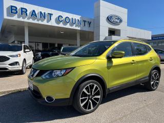 <p><br />KEY FEATURES: 2018 Nissan Qashqai, SL,  AWD, 2.0L 4Cyl engine, Green, Auto transmission, leather Interior, heated seats, navigation, Sun Roof, Aluminum wheels, 360 cam, remote start, active cruise, heated steering wheel, backup camera, Power seats, Remote start, Power window, Power lock and more.</p><p><br />SERVICE/RECON – Full Safety Inspection completed, oil and filter change completed -  Please contact us for more details. </p><p><br />Price includes safety.  We are a full disclosure dealership - ask to see this vehicles CarFax report.</p><p><br />Please Call 519-756-6191, Email sales@brantcountyford.ca for more information and availability on this vehicle.  Brant County Ford is a family-owned dealership and has been a proud member of the Brantford community for over 40 years!</p><p><br />** See dealer for details.</p><p>*Please note all prices are plus HST and Licensing. </p><p>* Prices in Ontario, Alberta and British Columbia include OMVIC/AMVIC fee (where applicable), accessories, other dealer installed options, administration and other retailer charges. </p><p>*The sale price assumes all applicable rebates and incentives (Delivery Allowance/Non-Stackable Cash/3-Payment rebate/SUV Bonus/Winter Bonus, Safety etc</p><p>All prices are in Canadian dollars (unless otherwise indicated). Retailers are free to set individual prices.</p>