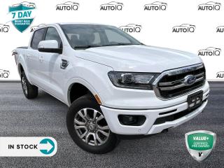 Recent Arrival!<br><br><br>4WD, 6 Speakers, Air Conditioning, Auto High-beam Headlights, Auto Start-Stop Technology, Exterior Parking Camera Rear, Front dual zone A/C, Fully automatic headlights<br><br>Illuminated entry, Power steering, Power windows, Radio: AM/FM Stereo w/6-Speakers, Rear step bumper, Remote keyless entry, Security system, SiriusXM Satellite Radio, SYNC 3/Apple CarPlay/Android Auto.<br><br>White 2022 Ford Ranger Lariat 4D Crew Cab EcoBoost 2.3L I4 GTDi DOHC Turbocharged VCT 10-Speed Automatic 4WD<p> </p>

<h4>VALUE+ CERTIFIED PRE-OWNED VEHICLE</h4>

<p>36-point Provincial Safety Inspection<br />
172-point inspection combined mechanical, aesthetic, functional inspection including a vehicle report card<br />
Warranty: 30 Days or 1500 KMS on mechanical safety-related items and extended plans are available<br />
Complimentary CARFAX Vehicle History Report<br />
2X Provincial safety standard for tire tread depth<br />
2X Provincial safety standard for brake pad thickness<br />
7 Day Money Back Guarantee*<br />
Market Value Report provided<br />
Complimentary 3 months SIRIUS XM satellite radio subscription on equipped vehicles<br />
Complimentary wash and vacuum<br />
Vehicle scanned for open recall notifications from manufacturer</p>

<p>SPECIAL NOTE: This vehicle is reserved for AutoIQs retail customers only. Please, No dealer calls. Errors & omissions excepted.</p>

<p>*As-traded, specialty or high-performance vehicles are excluded from the 7-Day Money Back Guarantee Program (including, but not limited to Ford Shelby, Ford mustang GT, Ford Raptor, Chevrolet Corvette, Camaro 2SS, Camaro ZL1, V-Series Cadillac, Dodge/Jeep SRT, Hyundai N Line, all electric models)</p>

<p>INSGMT</p>