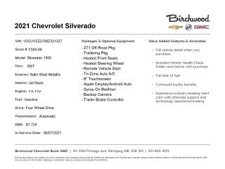 Used 2021 Chevrolet Silverado 1500 RST 