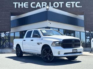 Used 2021 RAM 1500 Classic EXPRESS 4X4 CREW CAB 5.7' BOX APPLE CARPLAY/ANDROID AUTO, REMOTE START, HEATED SEATS/STEERING WHEEL, SIRIUS XM, BACK UP CAM!! for sale in Sudbury, ON