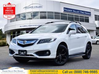 Clean History 
Local
One Owner
 
Cooled Seats
Sunroof
Navigation
Adaptive Cruise Control
Heated Seats
Lane Keep Assist
Forward Collision Warning
Blind Spot Detection
Remote Start
Power Liftgate
Premium Audio
Rear Camera
Fog Lights
Steering Wheel Controls
 
   Stylish, efficient, and versatile, the luxurious Acura RDX crossover has it all. This  2017 Acura RDX is fresh on our lot in Abbotsford. 
 
The feature rich Acura RDX seamlessly blends performance, luxury, and technology. The bold styling proves that luxury and sportiness can combine in perfect harmony. Step inside and enjoy a roomy, versatile cabin overflowing with advanced technology. If youre looking for a luxury crossover to suit your active lifestyle, look no further than the Acura RDX. This  SUV has 141,396 kms. Its  nice in colour  . It has a 6 speed automatic transmission and is powered by a  279HP 3.5L V6 Cylinder Engine.  
 
 Our RDXs trim level is Elite. This Elite package adds cooled seats, unique wheels, fog lights, parking sensors, navigation, remote start, blind spot detection, 10-speaker premium audio, and a ton of other great features. Additional features include Bluetooth streaming audio, a USB port, lane keep assist, forward collision warning, automatic emergency braking, dual zone automatic climate control, heated leatherette seats, a memory drivers seat, a power moonroof, a power tailgate, adaptive cruise control, a rearview camera, steering wheel mounted controls, and much more.
 
 
To apply right now for financing use this link : https://www.fraservalleypreowned.ca/abbotsford-car-loan-application-british-columbia
 
 

| Our Quality Guarantee: We maintain the highest standard of quality that is required for a Pre-Owned Dealership to operate in an Auto Mall. We provide an independent 360-degree inspection report through licensed 3rd Party mechanic shops. Thus, our customers can rest assured each vehicle will be a reliable, and responsible purchase.  |  Purchase Disclaimer: Your selected vehicle may have a differing finance and cash prices. When viewing our vehicles on third party  marketplaces, please click over to our website to verify the correct price for the vehicle. The Sale Price on third party websites will always reflect the Finance Price of our vehicles. If you are making a Cash Purchase, please refer to our website for the Cash Price of the vehicle.  | All prices are subject to and do not include, a $995 Finance Fee, and a $695 Document Fee.   These fees as well as taxes, are included in all listed listed payment quotes. Please speak with Dealer for full details and exact numbers.  o~o