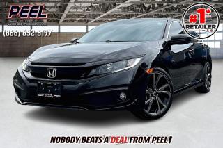 2019 Honda Civic Sport Sedan | 2.0L | Power Sunroof | Heated Seats | Honda Sensing | Fog Lights | 18" Sport Alloy Wheels | Adaptive Cruise Control | Lane Keep Assist | Forward Collision Warning | Blind Spot Camera | Dual-zone Climate | Apple CarPlay & Android Auto | Bluetooth | CVT w/ Paddle Shifters | 

One Owner

Experience the thrill of the 2019 Honda Civic Sport sedan, where style, performance, and safety converge to redefine your driving journey. With its potent 2.0-liter engine and sport-tuned suspension, every drive becomes an adventure, while the sleek design, highlighted by 18-inch alloy wheels and a rear spoiler, ensures youll turn heads wherever you go. Inside, enjoy the modern comforts of supportive sport seats, a leather-wrapped steering wheel, and an intuitive touchscreen infotainment system with Apple CarPlay and Android Auto integration. Plus, with advanced safety features like Honda Sensing, including lane departure warning and collision mitigation braking, you can drive with confidence knowing youre protected on every journey. Dont just drive—elevate your driving experience with the 2019 Honda Civic Sport sedan.
______________________________________________________

Engage & Explore with Peel Chrysler: Whether youre inquiring about our latest offers or seeking guidance, 1-866-652-6197 connects you directly. Dive deeper online or connect with our team to navigate your automotive journey seamlessly.

WE TAKE ALL TRADES & CREDIT. WE SHIP ANYWHERE IN CANADA! OUR TEAM IS READY TO SERVE YOU 7 DAYS! COME SEE WHY NOBODY BEATS A DEAL FROM PEEL! Your Source for ALL make and models used cars and trucks
______________________________________________________

*FREE CarFax (click the link above to check it out at no cost to you!)*

*FULLY CERTIFIED! (Have you seen some of these other dealers stating in their advertisements that certification is an additional fee? NOT HERE! Our certification is already included in our low sale prices to save you more!)

______________________________________________________

Peel Chrysler — A Trusted Destination: Based in Port Credit, Ontario, we proudly serve customers from all corners of Ontario and Canada including Toronto, Oakville, North York, Richmond Hill, Ajax, Hamilton, Niagara Falls, Brampton, Thornhill, Scarborough, Vaughan, London, Windsor, Cambridge, Kitchener, Waterloo, Brantford, Sarnia, Pickering, Huntsville, Milton, Woodbridge, Maple, Aurora, Newmarket, Orangeville, Georgetown, Stouffville, Markham, North Bay, Sudbury, Barrie, Sault Ste. Marie, Parry Sound, Bracebridge, Gravenhurst, Oshawa, Ajax, Kingston, Innisfil and surrounding areas. On our website www.peelchrysler.com, you will find a vast selection of new vehicles including the new and used Ram 1500, 2500 and 3500. Chrysler Grand Caravan, Chrysler Pacifica, Jeep Cherokee, Wrangler and more. All vehicles are priced to sell. We deliver throughout Canada. website or call us 1-866-652-6197. 

Your Journey, Our Commitment: Beyond the transaction, Peel Chrysler prioritizes your satisfaction. While many of our pre-owned vehicles come equipped with two keys, variations might occur based on trade-ins. Regardless, our commitment to quality and service remains steadfast. Experience unmatched convenience with our nationwide delivery options. All advertised prices are for cash sale only. Optional Finance and Lease terms are available. A Loan Processing Fee of $499 may apply to facilitate selected Finance or Lease options. If opting to trade an encumbered vehicle towards a purchase and require Peel Chrysler to facilitate a lien payout on your behalf, a Lien Payout Fee of $299 may apply. Contact us for details. Peel Chrysler Pre-Owned Vehicles come standard with only one key.