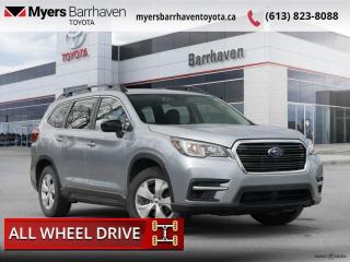 <b>Apple CarPlay,  Android Auto,  Heated Seats,  Adaptive Cruise Control,  Lane Keep Assist!</b><br> <br>  Compare at $27558 - Our Live Market Price is just $26498! <br> <br>   Climbing to the top of the three-row family SUV heap, this Subaru Ascent offers room for up to eight as well as traditional Subaru all-weather readiness. This  2019 Subaru Ascent is fresh on our lot in Ottawa. <br> <br>Introducing the 3-row, family-sized SUV as envisioned by Subaru - the 2019 Subaru Ascent. This new mid-size SUV showcases the performance, reliability, safety and value youve come to expect from Subaru, but in an entirely different kind of package. This Ascent offers seating for up to 8 passengers, a supremely comfortable ride and generous interior space - but also delivers levels of all-road/all-weather capability and handling prowess that are completely unexpected from the typical 3-row SUV. The 2019 Subaru Ascent: comfort, convenience, adventure and peace-of-mind for the whole family. This  SUV has 72,169 kms. Its  silver in colour  . It has an automatic transmission and is powered by a  260HP 2.4L 4 Cylinder Engine.  It may have some remaining factory warranty, please check with dealer for details. <br> <br> Our Ascents trim level is Convenience. The Convenience trim makes this Ascent an outstanding value. This crossover comes with the EyeSight driver assist system, three-zone automatic climate control, a 6.5-inch infotainment system with Apple CarPlay and Android Auto, heated front seats, an 8-way power drivers seat, and more. This vehicle has been upgraded with the following features: Apple Carplay,  Android Auto,  Heated Seats,  Adaptive Cruise Control,  Lane Keep Assist,  Forward Collision Alert,  Led Headlights. <br> <br>To apply right now for financing use this link : <a href=https://www.myersbarrhaventoyota.ca/quick-approval/ target=_blank>https://www.myersbarrhaventoyota.ca/quick-approval/</a><br><br> <br/><br> Buy this vehicle now for the lowest bi-weekly payment of <b>$202.65</b> with $0 down for 84 months @ 9.99% APR O.A.C. ( Plus applicable taxes -  Plus applicable fees   ).  See dealer for details. <br> <br>At Myers Barrhaven Toyota we pride ourselves in offering highly desirable pre-owned vehicles. We truly hand pick all our vehicles to offer only the best vehicles to our customers. No two used cars are alike, this is why we have our trained Toyota technicians highly scrutinize all our trade ins and purchases to ensure we can put the Myers seal of approval. Every year we evaluate 1000s of vehicles and only 10-15% meet the Myers Barrhaven Toyota standards. At the end of the day we have mutual interest in selling only the best as we back all our pre-owned vehicles with the Myers *LIFETIME ENGINE TRANSMISSION warranty. Thats right *LIFETIME ENGINE TRANSMISSION warranty, were in this together! If we dont have what youre looking for not to worry, our experienced buyer can help you find the car of your dreams! Ever heard of getting top dollar for your trade but not really sure if you were? Here we leave nothing to chance, every trade-in we appraise goes up onto a live online auction and we get buyers coast to coast and in the USA trying to bid for your trade. This means we simultaneously expose your car to 1000s of buyers to get you top trade in value. <br>We service all makes and models in our new state of the art facility where you can enjoy the convenience of our onsite restaurant, service loaners, shuttle van, free Wi-Fi, Enterprise Rent-A-Car, on-site tire storage and complementary drink. Come see why many Toyota owners are making the switch to Myers Barrhaven Toyota. <br>*LIFETIME ENGINE TRANSMISSION WARRANTY NOT AVAILABLE ON VEHICLES WITH KMS EXCEEDING 140,000KM, VEHICLES 8 YEARS & OLDER, OR HIGHLINE BRAND VEHICLE(eg. BMW, INFINITI. CADILLAC, LEXUS...) o~o