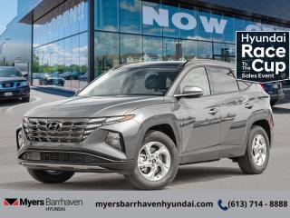 <b>Sunroof,  Navigation,  Leatherette Seats,  Heated Seats,  Apple CarPlay!</b><br> <br> <br> <br>  Hyundai wanted to make the incredible Tucson even better, and they exceeded in every measure. <br> <br>This 2024 Hyundai Tucson was made with eye for detail. From subtle surprises to bold design features, every part of this 2024 Hyundai Tucson is a treat. Stepping into the interior feels like a step right into the future with breathtaking technology and luxury that will make your smartphone jealous. Add on an intelligently capable chassis and drivetrain and you have the SUV of the future, ready for you today.<br> <br> This amazon grey SUV  has an automatic transmission and is powered by a  187HP 2.5L 4 Cylinder Engine.<br> <br> Our Tucsons trim level is Trend. Step up to this Tucson with the Trend Package and be treated to leatherette-trimmed heated front seats, an express open/close glass sunroof, a heated leather-wrapped steering wheel, proximity keyless entry with push button start, remote engine start, and a 10.25-inch infotainment screen now with voice-activated navigation, and bundled with Apple CarPlay and Android Auto, with a 6-speaker audio system. Occupant safety is assured, thanks to adaptive cruise control, blind spot detection, lane keep assist with lane departure warning, forward collision avoidance with pedestrian and cyclist detection, and a rear view camera. Additional features include dual-zone climate control, LED headlights with automatic high beams, towing equipment with trailer sway control, and even more. This vehicle has been upgraded with the following features: Sunroof,  Navigation,  Leatherette Seats,  Heated Seats,  Apple Carplay,  Android Auto,  Heated Steering Wheel. <br><br> <br/> See dealer for details. <br> <br><br> Come by and check out our fleet of 30+ used cars and trucks and 90+ new cars and trucks for sale in Ottawa.  o~o