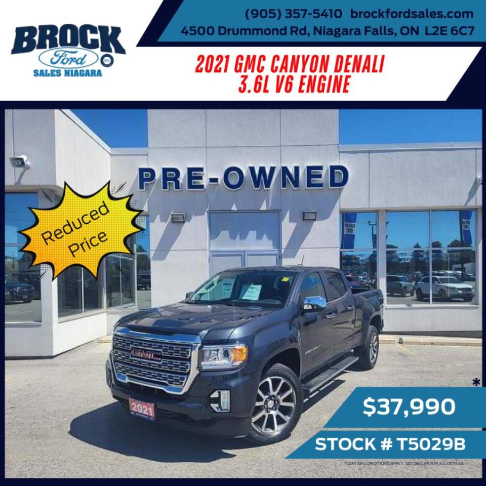 Used 2021 GMC Canyon 4WD Denali for sale in Niagara Falls, ON