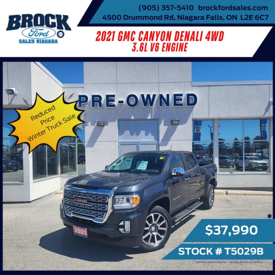 Used 2021 GMC Canyon 4WD Denali for sale in Niagara Falls, ON