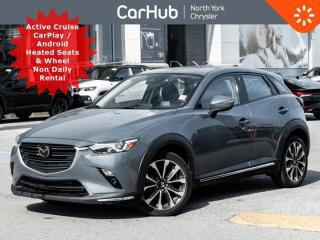 This Mazda CX-3 boasts a Regular Unleaded I-4 2.0 L/122 engine powering this Automatic transmission. Wheels: 18 Multi spoke Double Tone alloys, Trip Computer, Torsion beam rear suspension w/coil springs. Clean CARFAX! Our advertised prices are for consumers (i.e. end users) only. Not a former rental.  The CARFAX report indicates that it was previously registered in the province of Quebec.   This Mazda CX-3 Comes Equipped with These OptionsNavigation, Head-Up Display, Power Sunroof, Drivers Power Seat, Seat Memory, Power Side Mirrors, Air conditioning, Front Heated Seats, Heated Steering Wheel, Rear Back-Up Camera, Distance Recognition Support System, Smart City Brake Support (SCBS), Blind Spot Monitoring System, Traffic Sign Recognition System, Am/Fm/SiriusXM Sat Radio Ready, Bluetooth, Android Auto/Apple Car Play Capable, 2 USB Ports, Bose Sound System, Tailgate/Rear Door Lock Included w/Power Door Locks, Strut Front Suspension w/Coil Springs, Steel Spare Wheel, Side Impact Beams, Seats w/Leatherette Back Material, Rigid Cargo Cover, Remote Releases -Inc: Mechanical Fuel, Remote Keyless Entry w/Integrated Key Transmitter, Illuminated Entry, Illuminated Ignition Switch and Panic Button.  Its a great deal and priced to move!              
Drive Happy with CarHub
*** All-inclusive, upfront prices -- no haggling, negotiations, pressure, or games

 

*** Purchase or lease a vehicle and receive a $1000 CarHub Rewards card for service.

 

*** 3 day CarHub Exchange program available on most used vehicles. Details: www.northyorkchrysler.ca/exchange-program/

 

*** 36 day CarHub Warranty on mechanical and safety issues and a complete car history report

 

*** Purchase this vehicle fully online on CarHub websites

 

 

Transparency Statement
Online prices and payments are for finance purchases -- please note there is a $750 finance/lease fee. Cash purchases for used vehicles have a $2,200 surcharge (the finance price + $2,200), however cash purchases for new vehicles only have tax and licensing extra -- no surcharge. NEW vehicles priced at over $100,000 including add-ons or accessories are subject to the additional federal luxury tax. While every effort is taken to avoid errors, technical or human error can occur, so please confirm vehicle features, options, materials, and other specs with your CarHub representative. This can easily be done by calling us or by visiting us at the dealership. CarHub used vehicles come standard with 1 key. If we receive more than one key from the previous owner, we include them with the vehicle. Additional keys may be purchased at the time of sale. Ask your Product Advisor for more details. Payments are only estimates derived from a standard term/rate on approved credit. Terms, rates and payments may vary. Prices, rates and payments are subject to change without notice. Please see our website for more details.
 