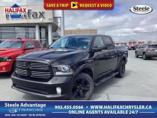 Used 2017 RAM 1500 Sport - HEATED LEATHER SEATS AND WHEEL, BACK UP CAMERA, POWER EQUIPMENT AND SLIDING REAR WINDOW for sale in Halifax, NS