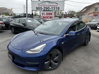 Used 2019 Tesla Model 3 / Pano Roof / Navi / Leather / Blind Spot Cameras for sale in Mississauga, ON
