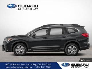 <b>Heated Seats,  Apple CarPlay,  Android Auto,  Adaptive Cruise Control,  Lane Keep Assist!</b><br> <br>   This 2024 Subaru Ascent boasts sophisticated active and passive safety systems to protect you and your family on all roads, in all conditions. <br> <br>This 2024 Subaru Ascent is an exciting mid-size SUV that exhibits the safety, performance, reliability, and unbeatable value that Subaru is renowned for. The exterior styling shares familiar design cues with other vehicles in the Subaru fleet, but makes a bold and rugged statement through its sheer size and muscular stature. The interior treats passengers with a host of desirable features, from the spacious cabin and ergonomically designed seats to the carefully designed storage compartments. Cutting-edge technology is in abundance, with top-tier infotainment and connectivity systems, and a host of safety features for reassurance on the roads at all times.<br> <br> This magnetite grey metallic SUV  has a cvt transmission and is powered by a  260HP 2.4L 4 Cylinder Engine.<br> <br> Our Ascents trim level is Convenience. This spacious and capable three-row SUV is packed with great standard features such as heated front seats with power adjustment and lumbar support, adaptive cruise control, dual-zone front climate control with rear HVAC, selective service internet access, LED headlights with automatic high beams, and an 11.6-inch vertically-oriented touchscreen with wireless Apple CarPlay and Android auto, and SiriusXM satellite radio. Safety features include Subaru EyeSight with pre-collision braking, lane keep assist with lane departure warning, forward collision alert, evasive steering assist, and a back-up camera. Additional features include tow equipment with trailer sway control, 60-40 folding bench second and third row seats, and even more. This vehicle has been upgraded with the following features: Heated Seats,  Apple Carplay,  Android Auto,  Adaptive Cruise Control,  Lane Keep Assist,  Lane Departure Warning,  Forward Collision Alert. <br><br> <br>To apply right now for financing use this link : <a href=https://www.subaruofnorthbay.ca/tools/autoverify/finance.htm target=_blank>https://www.subaruofnorthbay.ca/tools/autoverify/finance.htm</a><br><br> <br/>  Contact dealer for additional rates and offers.  5.99% financing for 60 months. <br> Buy this vehicle now for the lowest bi-weekly payment of <b>$400.98</b> with $0 down for 60 months @ 5.99% APR O.A.C. ( Plus applicable taxes -  Plus applicable fees   ).  Incentives expire 2024-05-31.  See dealer for details. <br> <br>Subaru of North Bay has been proudly serving customers in North Bay, Sturgeon Falls, New Liskeard, Cobalt, Haileybury, Kirkland Lake and surrounding areas since 1987. Whether you choose to visit in person or shop online, youll find a huge selection of new 2022-2023 Subaru models as well as certified used vehicles of all makes and models. </br>Our extensive lineup of new vehicles includes the Ascent, BRZ, Crosstrek, Forester, Impreza, Legacy, Outback, WRX and WRX STI. If youre already a Subaru owner, our Subaru Certified Technicians can provide the Genuine Subaru parts, accessories and quality service your vehicle deserves. </br>We invite you to book a test drive or service online, give our dealership a call at 705-472-2222, or just stop in for a visit. We look forward to meeting with you and providing you a stellar experience. </br><br> Come by and check out our fleet of 30+ used cars and trucks and 30+ new cars and trucks for sale in North Bay.  o~o