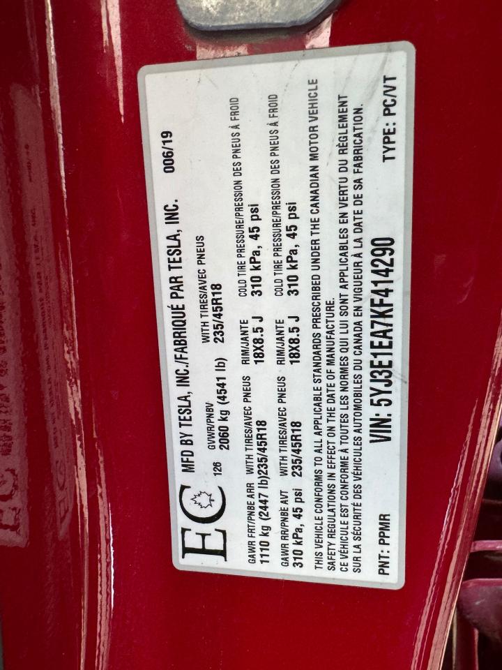 2019 Tesla Model 3 Standard Range Plus+New Tires+CLEAN CARFAX Photo96