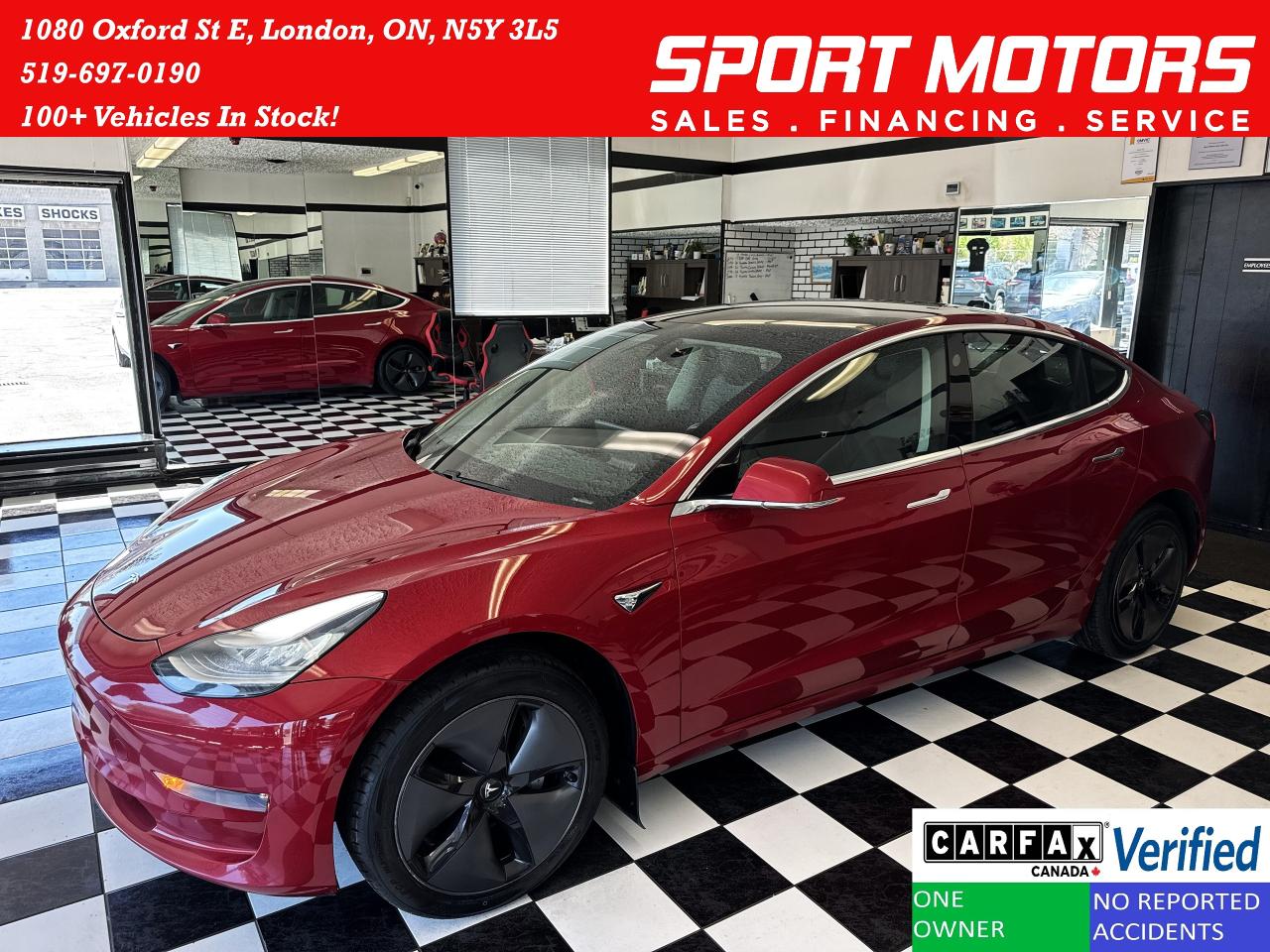 Used 2019 Tesla Model 3 Standard Range Plus+New Tires+CLEAN CARFAX for sale in London, ON