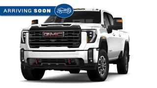 New 2024 GMC Sierra 2500 HD AT4 DURAMAX 6.6L WITH REMOTE START/ENTRY, HEATED SEATS, HEATED STEERING WHEEL, VENTILATED SEATS, SUNROOF, HD SURROUND VISION for sale in Carleton Place, ON