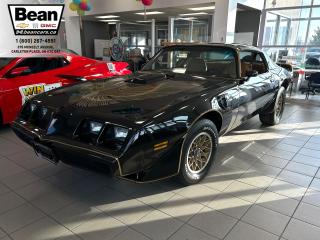 <h2><span style=color:#2ecc71><span style=font-size:18px><strong>Check out this 1981 Pontiac Firebird Trans Am!</strong></span></span></h2>

<p><span style=font-size:16px>The 1981 Pontiac Firebird Trans Am is a classic American muscle car renowned for its iconic design and powerful performance.</span></p>

<p><span style=font-size:16px>Underneath its sleek exterior lies a beastly heart—a Chevrolet Performance SP350/357 Deluxe Crate Engine, which was installed here in 2021. This engine upgrade not only revitalizes the car's performance but also adds a modern touch to its vintage appeal.</span></p>

<p><span style=font-size:16px>Its timeless design, classic colour scheme, and well-preserved tan interior, featuring power windows, analog gauges and radio, offer a nostalgic driving experience. Whether cruising the streets or on display, this Firebird Trans Am captures the essence of Pontiac's legendary performance heritage with vintage flair.</span></p>

<h2><span style=color:#2ecc71><span style=font-size:18px><strong>Come look at this classic car today!</strong></span></span></h2>

<h2><span style=color:#2ecc71><span style=font-size:18px><strong>613-257-2432</strong></span></span></h2>