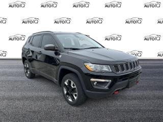 Black 2018 Jeep Compass Trailhawk 4D Sport Utility I4 9-Speed Automatic 4WD 4WD, 8.4 Touchscreen, Alloy wheels, Apple CarPlay/Android Auto, Automatic temperature control, Cold Weather Group, Front Bucket Seats, Front dual zone A/C, Front Heated Seats, GPS Navigation, HD Radio, Heated Steering Wheel, Navigation Group, Power 4-Way Lumbar Adjust, Power 8-Way Driver/Manual 6-Way Pass Seat, Quick Order Package 27E, Radio: Uconnect 4C Nav w/8.4 Display, Remote keyless entry, SiriusXM Traffic, SiriusXM Travel Link, Steering wheel mounted audio controls, Wheels: 17 x 6.5 Black Alum w/Polished Pockets, Windshield Wiper De-Icer.<br><br><br>Reviews:<br>  * In addition to its size, stance, and proportions, the Compass has attracted many owners with its promise of superior all-weather and off-road capability. Solid on-road characteristics round out the package, and the tech inside is all fairly easy to use and learn. Source: autoTRADER.ca
