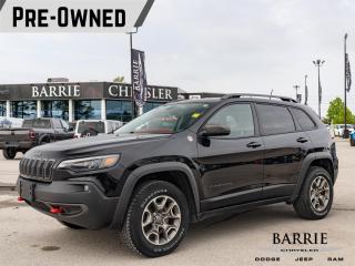 Used 2020 Jeep Cherokee Trailhawk TRAILHAWK ELITE | PANORAMIC SUNROOF | FRONT HEATED & COOLED SEATS | ACCIDENT FREE | ALPINE PREMIUM A for sale in Barrie, ON