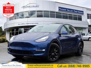 If you liked Tesla but found it either too flashy or too compact, this Model Y is the perfect middle ground. This  2020 Tesla Model Y is fresh on our lot in Abbotsford. 
 
As always, this Tesla Model Y was designed to top its class in safety, with a low center of gravity, rigid structure, and wide angle visibility. But dont make the assumption that it makes this compact SUV plain or boring. With a reported 3.5 second 0-60, a banging sound system, and an interactive touch display, this family adventure vehicle is an all-in-one entertainer and family hauler. For the future of driving, dont miss this Model Y.This  coupe has 119,000 kms. Its  nice in colour  . It has an automatic transmission and is powered by a  DUAL MOTOR: FR AC INDUCTION/RR AC PERMANENT MAGNET engine.  
 
 Our Model Ys trim level is Long Range AWD. It can be hard to decide what the coolest part is in this Tesla SUV. Is it the Tesla premium audio system with caraoke, streaming, smart device integration, traffic maps, Wi-Fi, and an internet browser? Maybe the heated seats, wood trim, synthetic leather upholstery, and a touch of modern design. But the exterior has a power liftgate, full glass roof, automatic LED lighting with fog lamps, alloy wheels, and iconic Tesla styling. Not to mention Tesla Autopilot with lane keep assist, collision mitigation, and distance pacing cruise. Who can decide?
 This vehicle has been upgraded with the following features: Fast Charging,  Synthetic Leather Seats,  360 Camera,  Sunroof,  Premium Audio,  Power Liftgate,  Navigation. 
 
To apply right now for financing use this link : https://www.fraservalleypreowned.ca/abbotsford-car-loan-application-british-columbia
 
 

| Our Quality Guarantee: We maintain the highest standard of quality that is required for a Pre-Owned Dealership to operate in an Auto Mall. We provide an independent 360-degree inspection report through licensed 3rd Party mechanic shops. Thus, our customers can rest assured each vehicle will be a reliable, and responsible purchase.  |  Purchase Disclaimer: Your selected vehicle may have a differing finance and cash prices. When viewing our vehicles on third party  marketplaces, please click over to our website to verify the correct price for the vehicle. The Sale Price on third party websites will always reflect the Finance Price of our vehicles. If you are making a Cash Purchase, please refer to our website for the Cash Price of the vehicle.  | All prices are subject to and do not include, a $995 Finance Fee, and a $695 Document Fee.   These fees as well as taxes, are included in all listed listed payment quotes. Please speak with Dealer for full details and exact numbers.  o~o