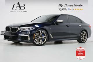 This Powerful 2018 BMW 5 Series M550i xDrive is a Canadian vehicle with a clean Carfax report. It is a high-performance luxury sedan that offers an exhilarating driving experience along with a comfortable and well-appointed interior. It is powered by a 4.4-liter V8 twin-turbocharged engine that delivers approximately 456 horsepower and 480 lb-ft of torque.

Key Features Includes:

- M550i
- V8
- Navigation
- Bluetooth
- Heads up Display
- Sunroof
- Backup Camera
- Parking Sensors
- Bowers & Wilkins 
- Sirius XM Radio
- BMW Assist
- Front and Rear Heated Seats
- Front Ventilated Seats
- Front Massaging Seats
- Heated Steering Wheel
- Cruise Control
- Frontal Collision Warning
- Lane Departure Warning
- Blind Spot Detection
- Side Collision Warning
- Active Pedestrian Warning 
- Night View Assist
- BMW Adaptive LED Headlights
- 20" Alloy Wheels 

NOW OFFERING 3 MONTH DEFERRED FINANCING PAYMENTS ON APPROVED CREDIT. 

Looking for a top-rated pre-owned luxury car dealership in the GTA? Look no further than Toronto Auto Brokers (TAB)! Were proud to have won multiple awards, including the 2024 AutoTrader Best Priced Dealer, 2024 CBRB Dealer Award, the Canadian Choice Award 2024, the 2024 BNS Award, the 2024 Three Best Rated Dealer Award, and many more!

With 30 years of experience serving the Greater Toronto Area, TAB is a respected and trusted name in the pre-owned luxury car industry. Our 30,000 sq.Ft indoor showroom is home to a wide range of luxury vehicles from top brands like BMW, Mercedes-Benz, Audi, Porsche, Land Rover, Jaguar, Aston Martin, Bentley, Maserati, and more. And we dont just serve the GTA, were proud to offer our services to all cities in Canada, including Vancouver, Montreal, Calgary, Edmonton, Winnipeg, Saskatchewan, Halifax, and more.

At TAB, were committed to providing a no-pressure environment and honest work ethics. As a family-owned and operated business, we treat every customer like family and ensure that every interaction is a positive one. Come experience the TAB Lifestyle at its truest form, luxury car buying has never been more enjoyable and exciting!

We offer a variety of services to make your purchase experience as easy and stress-free as possible. From competitive and simple financing and leasing options to extended warranties, aftermarket services, and full history reports on every vehicle, we have everything you need to make an informed decision. We welcome every trade, even if youre just looking to sell your car without buying, and when it comes to financing or leasing, we offer same day approvals, with access to over 50 lenders, including all of the banks in Canada. Feel free to check out your own Equifax credit score without affecting your credit score, simply click on the Equifax tab above and see if you qualify.

So if youre looking for a luxury pre-owned car dealership in Toronto, look no further than TAB! We proudly serve the GTA, including Toronto, Etobicoke, Woodbridge, North York, York Region, Vaughan, Thornhill, Richmond Hill, Mississauga, Scarborough, Markham, Oshawa, Peteborough, Hamilton, Newmarket, Orangeville, Aurora, Brantford, Barrie, Kitchener, Niagara Falls, Oakville, Cambridge, Kitchener, Waterloo, Guelph, London, Windsor, Orillia, Pickering, Ajax, Whitby, Durham, Cobourg, Belleville, Kingston, Ottawa, Montreal, Vancouver, Winnipeg, Calgary, Edmonton, Regina, Halifax, and more.

Call us today or visit our website to learn more about our inventory and services. And remember, all prices exclude applicable taxes and licensing, and vehicles can be certified at an additional cost of $799.