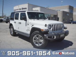 Used 2021 Jeep Wrangler Unlimited Sahara 4x4| LOCAL TRADE| HARD TOP| for sale in Burlington, ON
