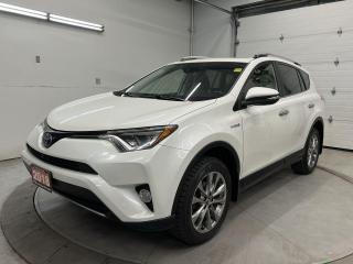 Used 2018 Toyota RAV4 Hybrid LIMITED AWD| SUNROOF | HTD LEATHER | 360 CAM | NAV for sale in Ottawa, ON