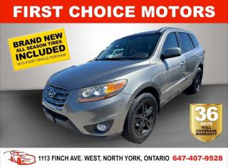 Welcome to First Choice Motors, the largest car dealership in Toronto of pre-owned cars, SUVs, and vans priced between $5000-$15,000. With an impressive inventory of over 300 vehicles in stock, we are dedicated to providing our customers with a vast selection of affordable and reliable options. <br><br>Were thrilled to offer a used 2011 Hyundai Santa Fe GL, grey color with 184,000km (STK#7320) This vehicle was $8990 NOW ON SALE FOR $6990. It is equipped with the following features:<br>- Automatic Transmission<br>- Sunroof<br>- Heated seats<br>- Bluetooth<br>- Alloy wheels<br>- Power windows<br>- Power locks<br>- Power mirrors<br>- Air Conditioning<br><br>At First Choice Motors, we believe in providing quality vehicles that our customers can depend on. All our vehicles come with a 36-day FULL COVERAGE warranty. We also offer additional warranty options up to 5 years for our customers who want extra peace of mind.<br><br>Furthermore, all our vehicles are sold fully certified with brand new brakes rotors and pads, a fresh oil change, and brand new set of all-season tires installed & balanced. You can be confident that this car is in excellent condition and ready to hit the road.<br><br>At First Choice Motors, we believe that everyone deserves a chance to own a reliable and affordable vehicle. Thats why we offer financing options with low interest rates starting at 7.9% O.A.C. Were proud to approve all customers, including those with bad credit, no credit, students, and even 9 socials. Our finance team is dedicated to finding the best financing option for you and making the car buying process as smooth and stress-free as possible.<br><br>Our dealership is open 7 days a week to provide you with the best customer service possible. We carry the largest selection of used vehicles for sale under $9990 in all of Ontario. We stock over 300 cars, mostly Hyundai, Chevrolet, Mazda, Honda, Volkswagen, Toyota, Ford, Dodge, Kia, Mitsubishi, Acura, Lexus, and more. With our ongoing sale, you can find your dream car at a price you can afford. Come visit us today and experience why we are the best choice for your next used car purchase!<br><br>All prices exclude a $10 OMVIC fee, license plates & registration  and ONTARIO HST (13%)