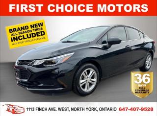 Used 2017 Chevrolet Cruze LT ~AUTOMATIC, FULLY CERTIFIED WITH WARRANTY!!!!~ for sale in North York, ON