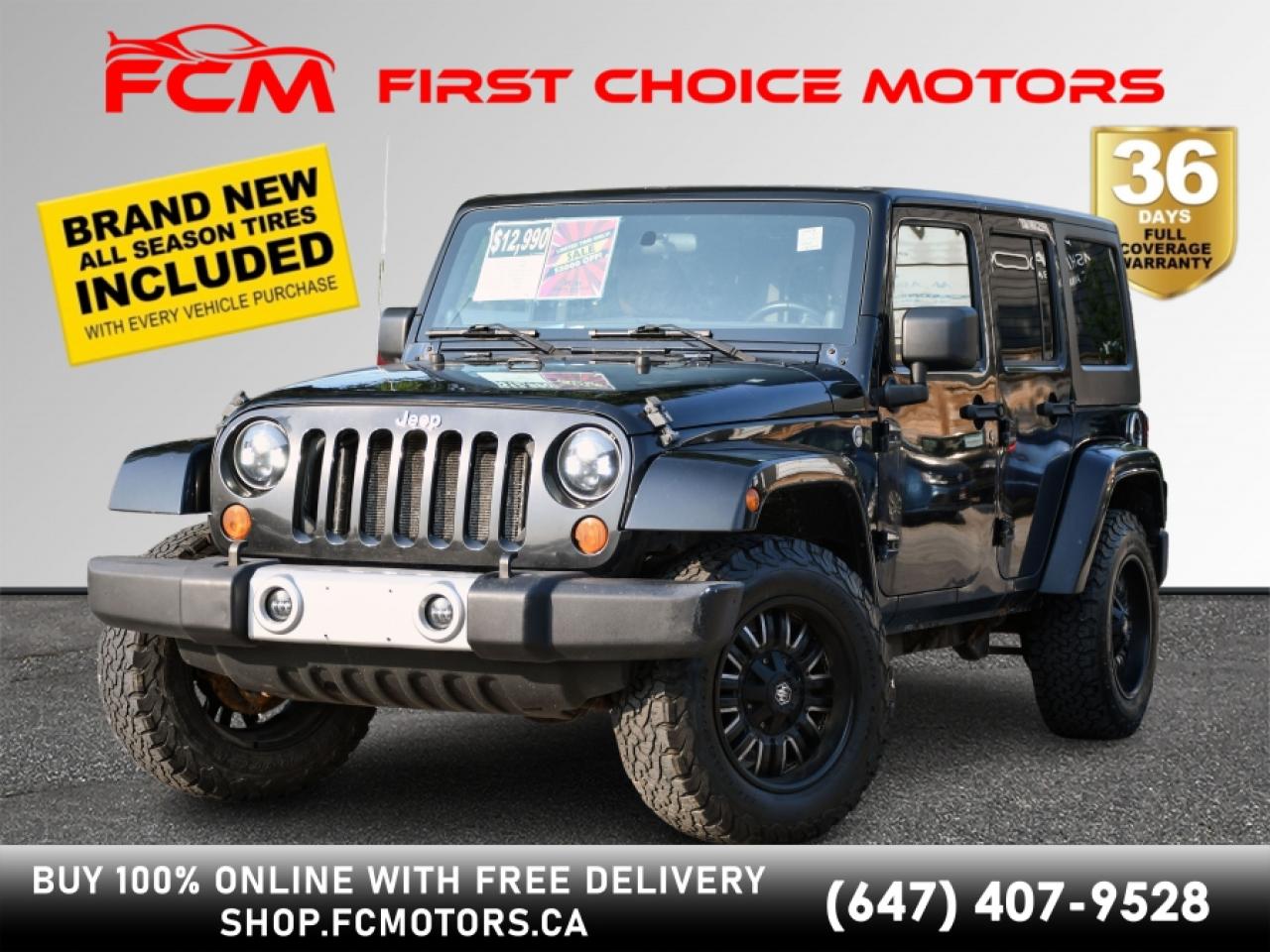 Used 2011 Jeep Wrangler Unlimited SAHARA ~MANUAL, FULLY CERTIFIED WITH WARRANTY!!!~ for sale in North York, ON