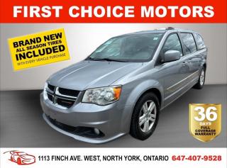 Welcome to First Choice Motors, the largest car dealership in Toronto of pre-owned cars, SUVs, and vans priced between $5000-$15,000. With an impressive inventory of over 300 vehicles in stock, we are dedicated to providing our customers with a vast selection of affordable and reliable options. <br><br>Were thrilled to offer a used 2013 Dodge Grand Caravan CREW, grey color with 233,000km (STK#7337) This vehicle was $9990 NOW ON SALE FOR $8990. It is equipped with the following features:<br>- Automatic Transmission<br>- Stow & Go<br>- Leather Seats<br>- Heated seats<br>- Navigation<br>- Bluetooth<br>- DVD<br>- Reverse camera<br>- Alloy wheels<br>- Power windows<br>- Power locks<br>- Power mirrors<br>- Air Conditioning<br><br>At First Choice Motors, we believe in providing quality vehicles that our customers can depend on. All our vehicles come with a 36-day FULL COVERAGE warranty. We also offer additional warranty options up to 5 years for our customers who want extra peace of mind.<br><br>Furthermore, all our vehicles are sold fully certified with brand new brakes rotors and pads, a fresh oil change, and brand new set of all-season tires installed & balanced. You can be confident that this car is in excellent condition and ready to hit the road.<br><br>At First Choice Motors, we believe that everyone deserves a chance to own a reliable and affordable vehicle. Thats why we offer financing options with low interest rates starting at 7.9% O.A.C. Were proud to approve all customers, including those with bad credit, no credit, students, and even 9 socials. Our finance team is dedicated to finding the best financing option for you and making the car buying process as smooth and stress-free as possible.<br><br>Our dealership is open 7 days a week to provide you with the best customer service possible. We carry the largest selection of used vehicles for sale under $9990 in all of Ontario. We stock over 300 cars, mostly Hyundai, Chevrolet, Mazda, Honda, Volkswagen, Toyota, Ford, Dodge, Kia, Mitsubishi, Acura, Lexus, and more. With our ongoing sale, you can find your dream car at a price you can afford. Come visit us today and experience why we are the best choice for your next used car purchase!<br><br>All prices exclude a $10 OMVIC fee, license plates & registration  and ONTARIO HST (13%)