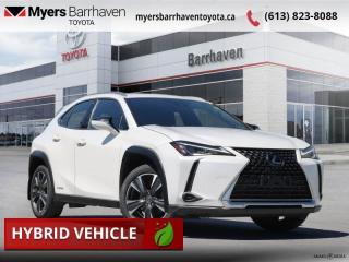 <b>Navigation,  Sunroof,  Cooled Seats,  Heated Seats,  Blind Spot Monitoring!</b><br> <br>  Compare at $36294 - Our Live Market Price is just $34898! <br> <br>   Attractive styling inside and out makes this Lexus UX an intriguing entry in the subcompact luxury crossover segment. This  2020 Lexus UX is for sale today in Ottawa. <br> <br>Crafting a crossover to conquer the modern frontier means nothing if it doesnt lead to the experience of something greater. This Lexus UX delivers bold design, seamless connectivity, and agile performance all at an affordable price. This Lexus sets the standard for subcompact luxury SUVs. This  SUV has 85,853 kms. Its  white in colour  . It has an automatic transmission and is powered by a  181HP 2.0L 4 Cylinder Engine.  This unit has some remaining factory warranty for added peace of mind. <br> <br> Our UXs trim level is 250h. This amazing UX comes loaded with Lexus display audio with a 7 inch screen, Scout GPS navigation, Apple CarPlay, Android Auto, Enform app suite with traffic and weather, Bluetooth, and USB inputs to keep you connected and entertained while a moonroof, heated and cooled power front seats, NuLuxe synthetic leather seats, blind spot monitoring, lane keep assist, pre collision system with pedestrian and bicycle detection, leather wrapped steering wheel with cruise and audio controls, dual zone automatic climate control, Enform Safety Connect with post collision SOS and roadside assistance, multi information display, rear view camera, auto dimming rear view mirror, smart key system with push button start, rain sensing wipers, headlamp washers, and LED lighting keep in luxury and safety that go way beyond your expectation of a subcompact SUV. This vehicle has been upgraded with the following features: Navigation,  Sunroof,  Cooled Seats,  Heated Seats,  Blind Spot Monitoring,  Lane Keep Assist,  Apple Carplay. <br> <br>To apply right now for financing use this link : <a href=https://www.myersbarrhaventoyota.ca/quick-approval/ target=_blank>https://www.myersbarrhaventoyota.ca/quick-approval/</a><br><br> <br/><br> Buy this vehicle now for the lowest bi-weekly payment of <b>$266.90</b> with $0 down for 84 months @ 9.99% APR O.A.C. ( Plus applicable taxes -  Plus applicable fees   ).  See dealer for details. <br> <br>At Myers Barrhaven Toyota we pride ourselves in offering highly desirable pre-owned vehicles. We truly hand pick all our vehicles to offer only the best vehicles to our customers. No two used cars are alike, this is why we have our trained Toyota technicians highly scrutinize all our trade ins and purchases to ensure we can put the Myers seal of approval. Every year we evaluate 1000s of vehicles and only 10-15% meet the Myers Barrhaven Toyota standards. At the end of the day we have mutual interest in selling only the best as we back all our pre-owned vehicles with the Myers *LIFETIME ENGINE TRANSMISSION warranty. Thats right *LIFETIME ENGINE TRANSMISSION warranty, were in this together! If we dont have what youre looking for not to worry, our experienced buyer can help you find the car of your dreams! Ever heard of getting top dollar for your trade but not really sure if you were? Here we leave nothing to chance, every trade-in we appraise goes up onto a live online auction and we get buyers coast to coast and in the USA trying to bid for your trade. This means we simultaneously expose your car to 1000s of buyers to get you top trade in value. <br>We service all makes and models in our new state of the art facility where you can enjoy the convenience of our onsite restaurant, service loaners, shuttle van, free Wi-Fi, Enterprise Rent-A-Car, on-site tire storage and complementary drink. Come see why many Toyota owners are making the switch to Myers Barrhaven Toyota. <br>*LIFETIME ENGINE TRANSMISSION WARRANTY NOT AVAILABLE ON VEHICLES WITH KMS EXCEEDING 140,000KM, VEHICLES 8 YEARS & OLDER, OR HIGHLINE BRAND VEHICLE(eg. BMW, INFINITI. CADILLAC, LEXUS...) o~o