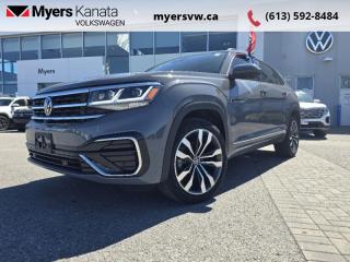 <b>Brushed Stainless Steel Pedals in Aluminum Look,  R-Line Exterior Design,  R-Line Leather-Wrapped Heated Sport Steering Wheel,  Alloy Wheels!</b><br> <br>  Compare at $40010 - Our Price is just $39999! <br> <br>   This 2021 Volkswagen Atlas is an exceptionally roomy premium SUV that offers more interior versatility than most within its class. This  2021 Volkswagen Atlas Cross Sport is fresh on our lot in Kanata. <br> <br>While this 2021 Volkswagen Atlas is definitely well designed and exceptionally well put together, what sets it aside as one of the best and most comfortable SUVs is the spacious interior. Easily accommodating 7 adults in complete comfort, the Atlas has its sight set on passenger comfort and safety much more than being an agile, sporty, and cramped SUV. The Atlas delivers excellent on road capabilities and a luxurious ride quality while seated in a roomy, airy, extremely well designed cabin.This  SUV has 63,485 kms. Its  pure gray in colour  . It has an automatic transmission and is powered by a  3.6L V6 24V GDI DOHC engine.  This unit has some remaining factory warranty for added peace of mind. <br> <br> Our Atlas Cross Sports trim level is Execline 3.6 FSI. This Atlas Execline is the top trim and comes with unique aluminum wheels, 8-way power / heated and cooled premium leather seats, a Fender premium audio system w/subwoofer and a large panoramic sunroof. Additional features include a power liftgate, adaptive stop and go cruise, a larger 8 inch touchscreen with built in navigation, Android Auto and Apple CarPlay, Bluetooth streaming audio, heated rear seats and a heated leather steering wheel. The exterior chrome trim, elegant alloy wheels, fog lamps bring extra elegance and class, while the blind spot assist sensors, 360 camera, front collision mitigation system and lane departure warning help keep you and your family extremely safe. This vehicle has been upgraded with the following features: Brushed Stainless Steel Pedals In Aluminum Look,  R-line Exterior Design,  R-line Leather-wrapped Heated Sport Steering Wheel,  Alloy Wheels. <br> <br>To apply right now for financing use this link : <a href=https://www.myersvw.ca/en/form/new/financing-request-step-1/44 target=_blank>https://www.myersvw.ca/en/form/new/financing-request-step-1/44</a><br><br> <br/><br>Backed by Myers Exclusive NO Charge Engine/Transmission for life program lends itself for your peace of mind and you can buy with confidence. Call one of our experienced Sales Representatives today and book your very own test drive! Why buy from us? Move with the Myers Automotive Group since 1942! We take all trade-ins - Appraisers on site - Full safety inspection including e-testing and professional detailing prior delivery! Every vehicle comes with a free Car Proof History report.<br><br>*LIFETIME ENGINE TRANSMISSION WARRANTY NOT AVAILABLE ON VEHICLES MARKED AS-IS, VEHICLES WITH KMS EXCEEDING 140,000KM, VEHICLES 8 YEARS & OLDER, OR HIGHLINE BRAND VEHICLES (eg.BMW, INFINITI, CADILLAC, LEXUS...). FINANCING OPTIONS NOT AVAILABLE ON VEHICLES MARKED AS-IS OR AS-TRADED.<br> Come by and check out our fleet of 40+ used cars and trucks and 120+ new cars and trucks for sale in Kanata.  o~o