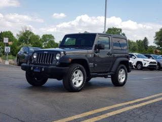 Used 2017 Jeep Wrangler Sport 4x4, , Auto, V6, 2 Door, Bluetooth, Hard Top, Dana Axle, Alloy Wheels, and More! for sale in Guelph, ON