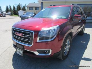 Used 2015 GMC Acadia ALL-WHEEL DRIVE SLT-2-MODEL 7 PASSENGER 3.6L - V6.. CAPTAINS & 3RD ROW.. NAVIGATION.. LEATHER.. HEATED SEATS & WHEEL.. DUAL SUNROOF.. for sale in Bradford, ON