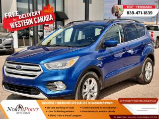 2019 FORD ESCAPE SEL for Sale in Saskatoon, SK 2019 Ford Escape SEL 109,461 KM 1FMCU9HD7KUB12718 <br/> FULLY LOADED <br/> LEATHER <br/> BACKUP CAM <br/> LOW KM AND MORE!!! <br/> Unleash the versatility of our 2019 Ford Escape SEL, now available at North Point Auto Sales in Saskatoon. Fully loaded with premium features, this SUV is ready to elevate your driving experience. Features include: <br/> Luxurious leather seats for ultimate comfort <br/> Advanced infotainment system with touchscreen display <br/> Power liftgate for added convenience <br/> Blind-spot monitoring and lane-keeping assist for enhanced safety <br/> Panoramic sunroof for a touch of luxury <br/> At North Point Auto Sales, we offer in-house financing with the best rates and lowest prices guaranteed in Saskatchewan. Plus, enjoy the convenience of free delivery anywhere in Western Canada and online remote trade-in appraisals. Dont miss out on this opportunity  contact us today to schedule a test drive! <br/> Looking for used car Financing in Saskatoon?    GET PRE APPROVED ONLINE TODAY!   <br/> ****** IN HOUSE FINANCING AVAILABLE ******* <br/> Over 25 lending partners on site <br/> Free Delivery anywhere in Western Canada <br/> Full Vehicle History Disclosure <br/> Dealer Exclusive Financing Incentives(O.A.C) <br/> We Take anything on Trade  Powersports, Boats, RV. <br/> This vehicle qualifies for Special Low % Financing <br/>  <br/> NORTH POINT AUTO SALES in Saskatoon. <br/> Call or Text Fernando (639) 471-1839 (General Manager) <br/>             <br/>            www.northpointautosales.ca  <br/> *Conditions Apply. Contact Dealer for Details.  <br/> Looking for the best selection of quality used cars in Saskatoon? Look no further than North Point Auto Sales! Our extensive inventory features a diverse range of meticulously inspected vehicles, ensuring you get the reliable and safe ride you deserve. At North Point, we believe in transparent and fair pricing. Our competitive prices reflect the true value of our vehicles, giving you peace of mind that youre making a smart investment. What sets us apart is our dedicated team of automotive experts. With years of experience, theyre passionate about helping you find the perfect vehicle that fits your lifestyle and budget. Plus, we work with a network of trusted lenders to provide you with flexible financing options. We take pride in our commitment to customer satisfaction. Our service doesnt end after the sale. Were here to support you with any questions or concerns, ensuring you have a seamless ownership experience. Located right here in Saskatoon, we understand the unique needs of the local community. Our deep knowledge of the market allows us to provide you with the best possible service. Visit us today at 102 Apex Street, Saskatoon, SK and experience the North Point Auto Sales difference for yourself. Drive away in a vehicle youll love, knowing you made the right choice with North Point! <br/>