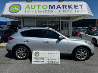CALL OR TEXT KARL @ 6-0-4-2-5-0-8-6-4-6 FOR INFO & TO CONFIRM WHICH LOCATION.<br /><br />BEAUTIFUL INFINITI EX35 LOADED UP WITH ALL THE OPTIONS OF ITS DAY. SUPER CLEAN INSIDE AND OUT, NO ISSUES. TONS OF LIFE LEFT ON THE BRAKES AND TIRES, IT NEEDS NOTHING. <br /><br />2 LOCATIONS TO SERVE YOU, BE SURE TO CALL FIRST TO CONFIRM WHERE THE VEHICLE IS.<br /><br />We are a family owned and operated business for 40 years. Since 1983 we have been committed to offering outstanding vehicles backed by exceptional customer service, now and in the future. Whatever your specific needs may be, we will custom tailor your purchase exactly how you want or need it to be. All you have to do is give us a call and we will happily walk you through all the steps with no stress and no pressure.<br /><br />                                            WE ARE THE HOUSE OF YES!<br /><br />ADDITIONAL BENEFITS WHEN BUYING FROM SK AUTOMARKET:<br /><br />-ON SITE FINANCING THROUGH OUR 17 AFFILIATED BANKS AND VEHICLE                                                                                                                      FINANCE COMPANIES.<br />-IN HOUSE LEASE TO OWN PROGRAM.<br />-EVERY VEHICLE HAS UNDERGONE A 120 POINT COMPREHENSIVE INSPECTION.<br />-EVERY PURCHASE INCLUDES A FREE POWERTRAIN WARRANTY.<br />-EVERY VEHICLE INCLUDES A COMPLIMENTARY BCAA MEMBERSHIP FOR YOUR SECURITY.<br />-EVERY VEHICLE INCLUDES A CARFAX AND ICBC DAMAGE REPORT.<br />-EVERY VEHICLE IS GUARANTEED LIEN FREE.<br />-DISCOUNTED RATES ON PARTS AND SERVICE FOR YOUR NEW CAR AND ANY OTHER   FAMILY CARS THAT NEED WORK NOW AND IN THE FUTURE.<br />-40 YEARS IN THE VEHICLE SALES INDUSTRY.<br />-A+++ MEMBER OF THE BETTER BUSINESS BUREAU.<br />-RATED TOP DEALER BY CARGURUS 5 YEARS IN A ROW<br />-MEMBER IN GOOD STANDING WITH THE VEHICLE SALES AUTHORITY OF BRITISH   COLUMBIA.<br />-MEMBER OF THE AUTOMOTIVE RETAILERS ASSOCIATION.<br />-COMMITTED CONTRIBUTOR TO OUR LOCAL COMMUNITY AND THE RESIDENTS OF BC.<br /> $495 Documentation fee and applicable taxes are in addition to advertised prices.<br />LANGLEY LOCATION DEALER# 40038<br />S. SURREY LOCATION DEALER #9987<br />
