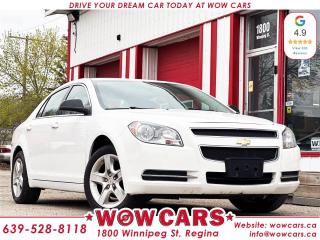 2011 Chevrolet Malibu LS includes:Odometer: 165,093km <br/> Sale Price: $9,995+taxes <br/> <br/>  <br/> WOW Factors:- -Certified and mechanical inspection  <br/> <br/>  <br/> Highlight Features:--Two Set of Tires and Rims <br/> -Air Conditioning <br/> -Power Windows <br/> -Power Locks <br/> -Cruise Control and much more. <br/> <br/>  <br/> Welcome to WOW CARS Family! <br/> Our prior most priority is the satisfaction of the customers in each aspect. We deal with the sale/purchase of pre-owned Cars, SUVs, VANs, and Trucks. Our main values are Truth, Transparency, and Believe. <br/> <br/>  <br/> Visit WOW CARS Today at 1800 Winnipeg Street Regina, SK S4P1G2, or give us a call at (639) 528-8II8. <br/>